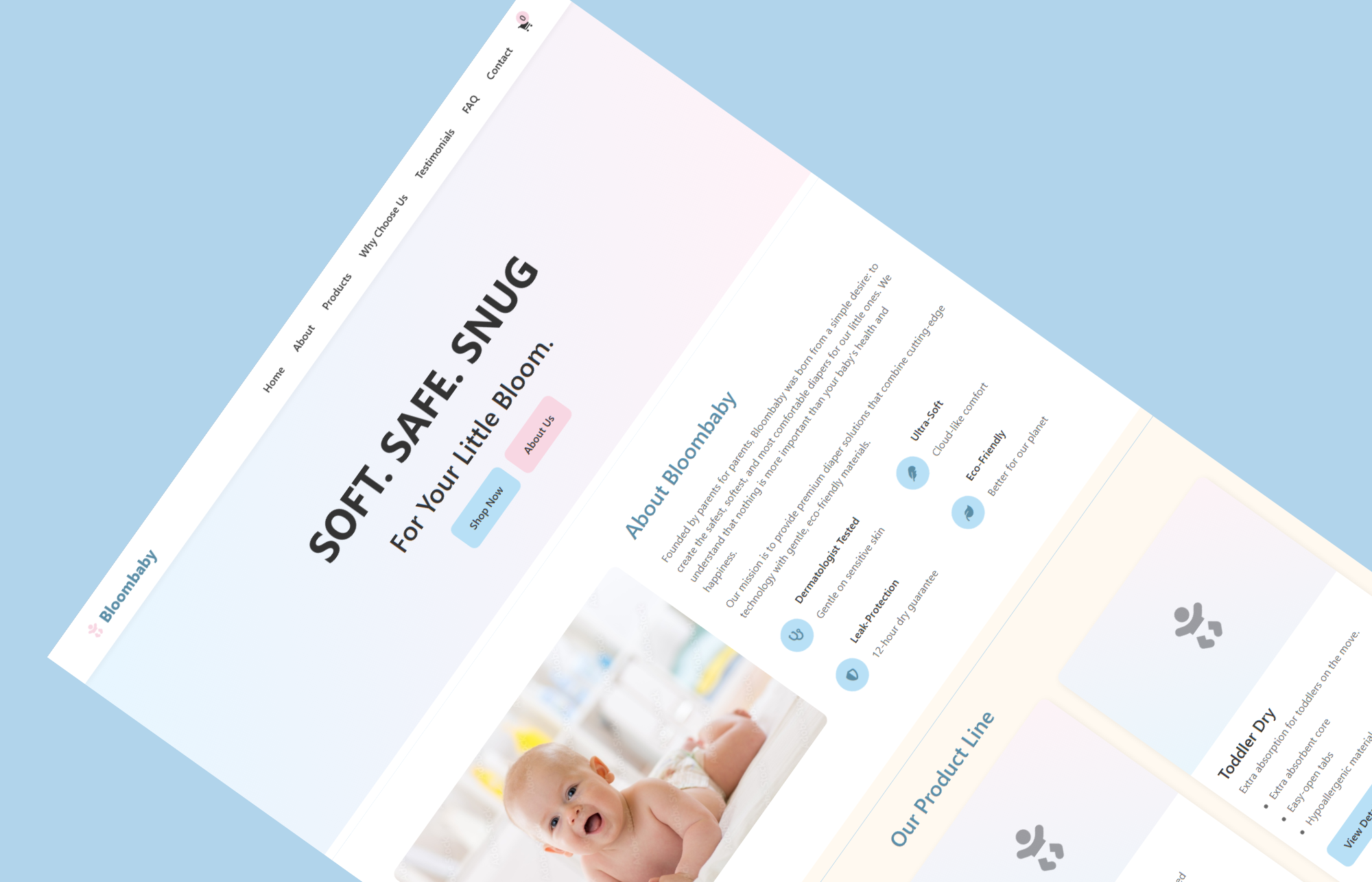 Bloombaby Diapers - E-commerce Website & Digital Storefront - Image 4