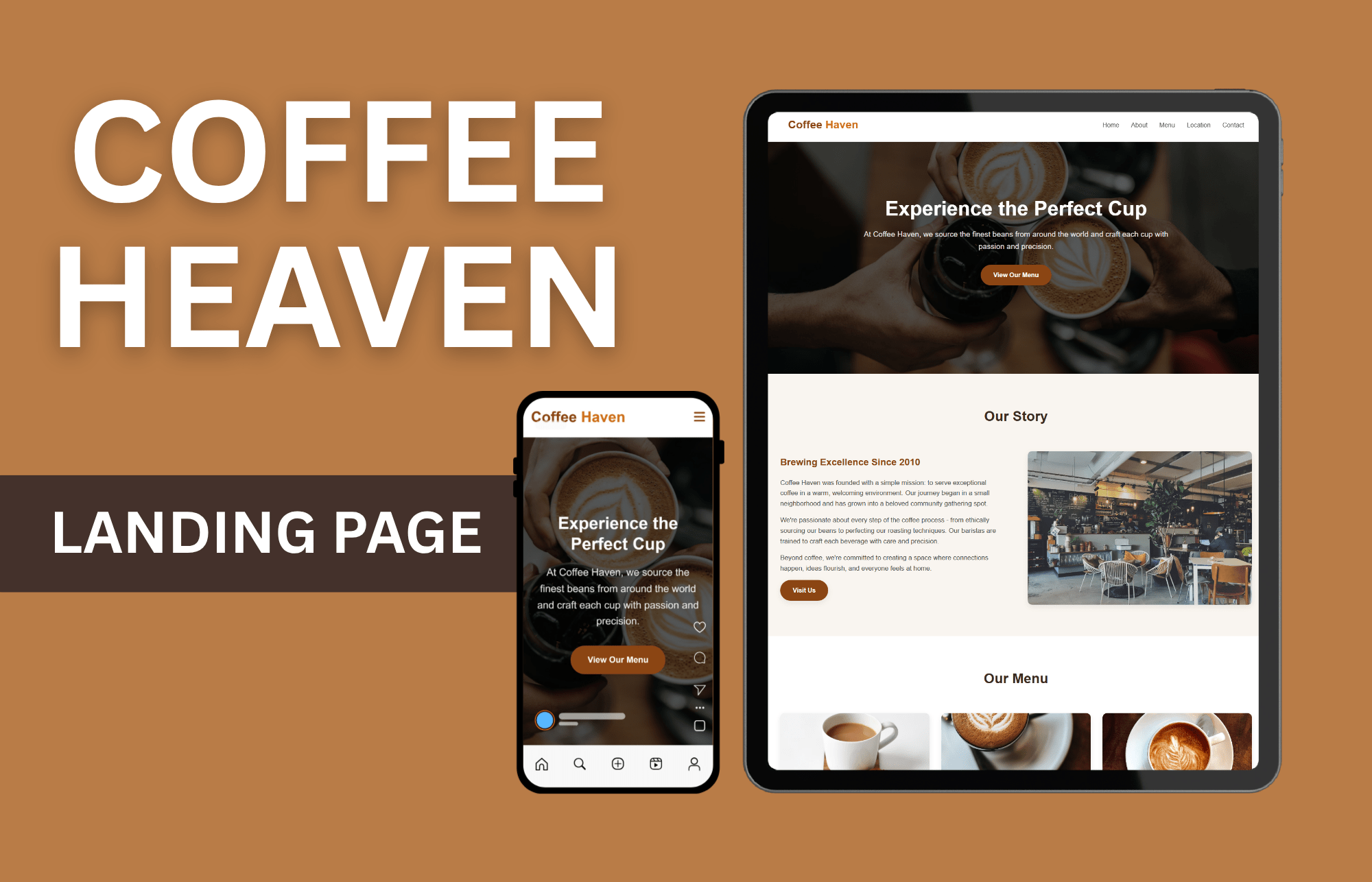 Coffee Haven - Premium Coffee Shop Website