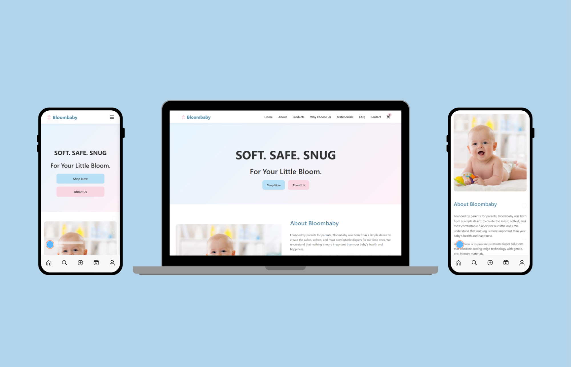 Bloombaby Diapers - E-commerce Website & Digital Storefront - Image 2