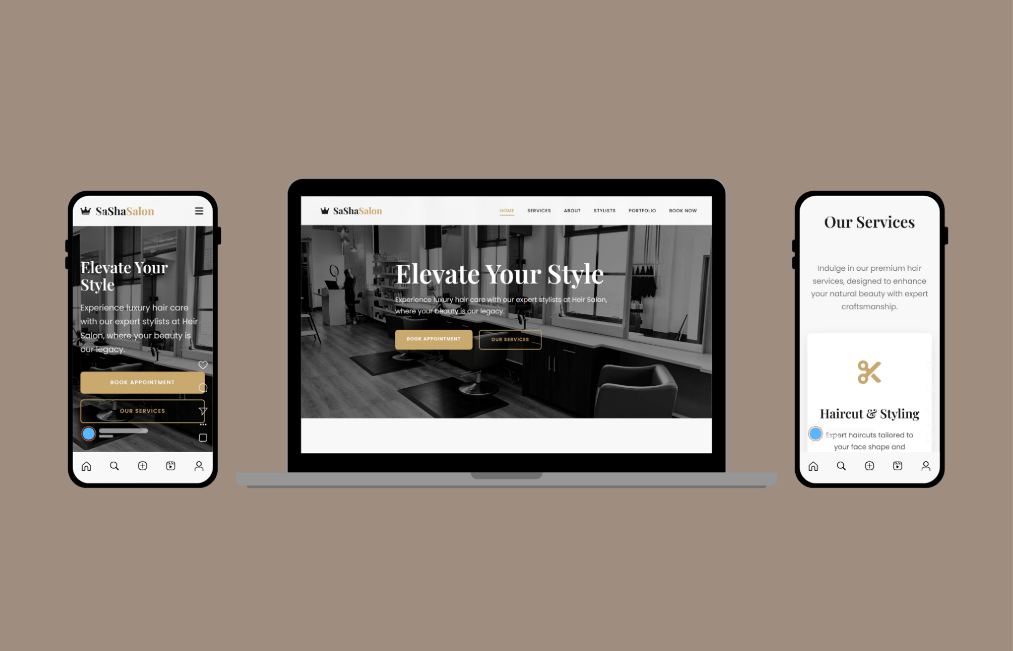 SaSha Salon - Luxury Hair Care Website - Image 2